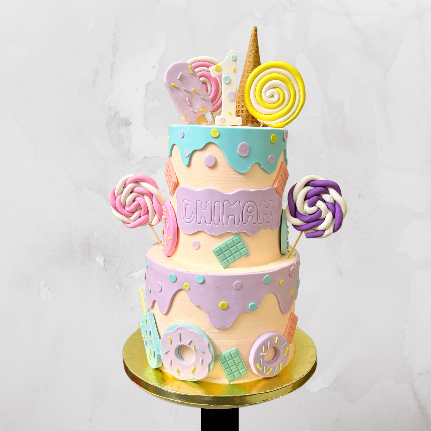 Whimsical Candy Explosion Cake
